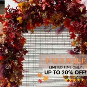 Burgundy Fall Flower Garland