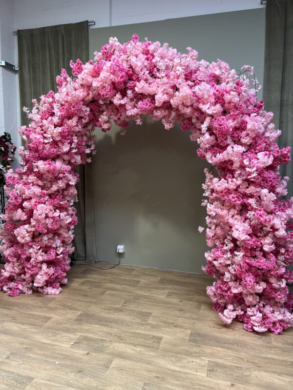 Luxe Pink Cherry Blossom Arch