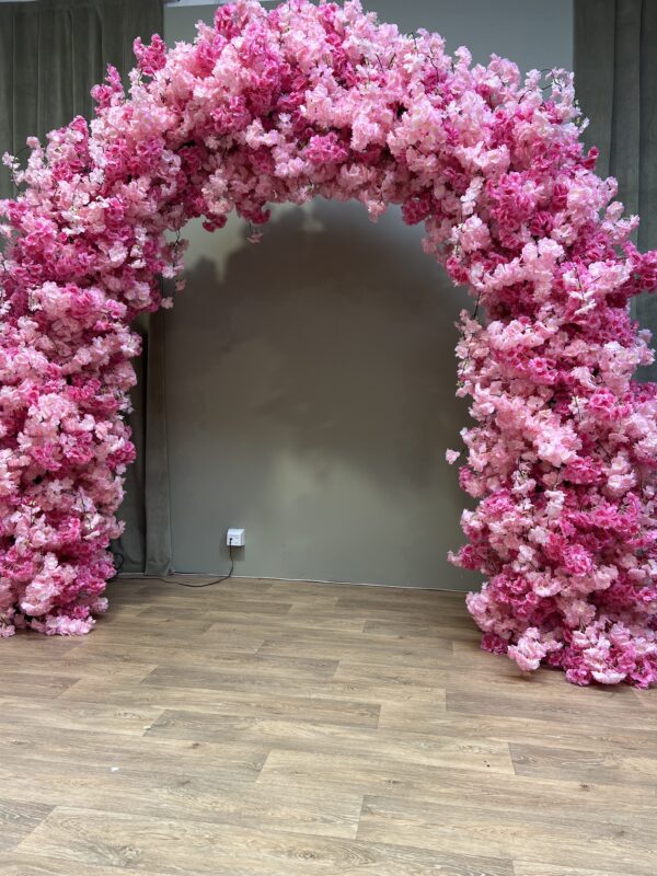 Luxe Pink Cherry Blossom Arch - Image 6