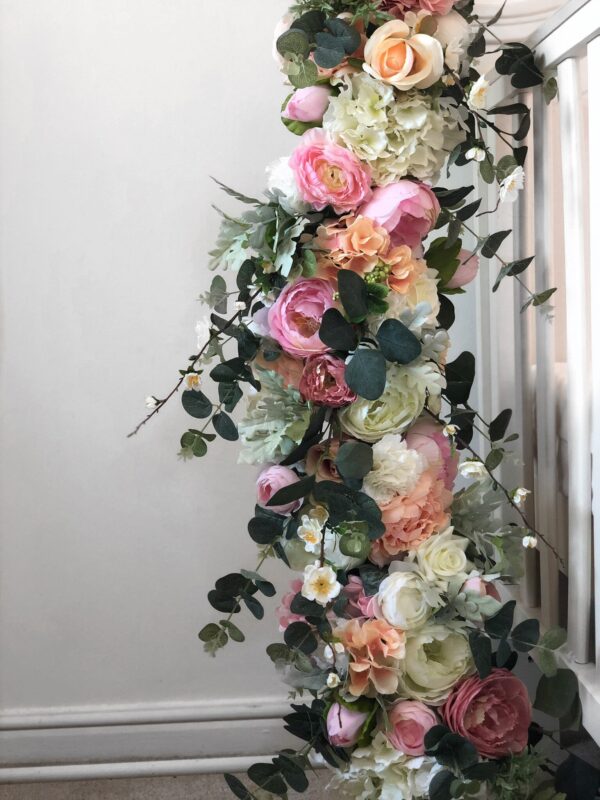 Blush Pink Artificial Flower Garlands - Image 2