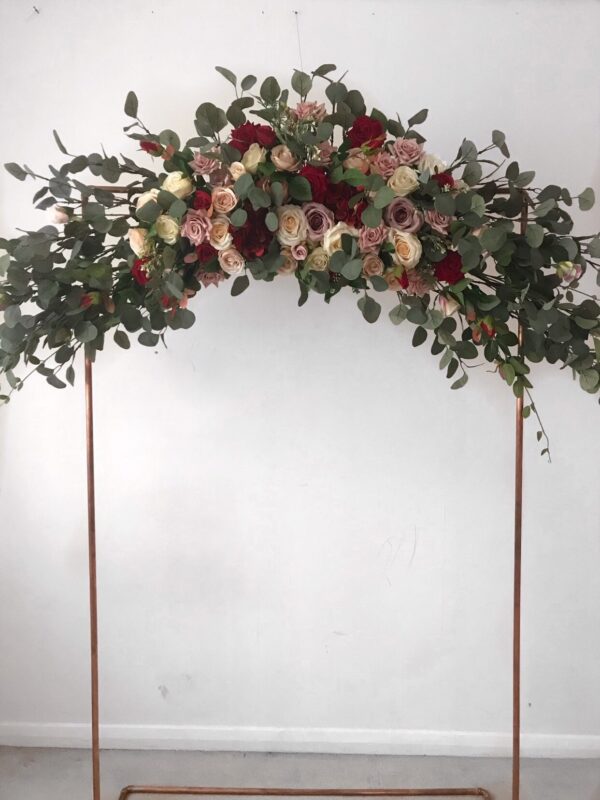 Vintage Pink Blush Flower Arch Swag