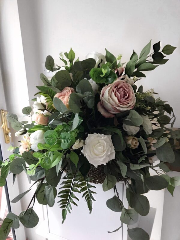 Barrel Rustic Wedding Flower Centrepiece - Image 3