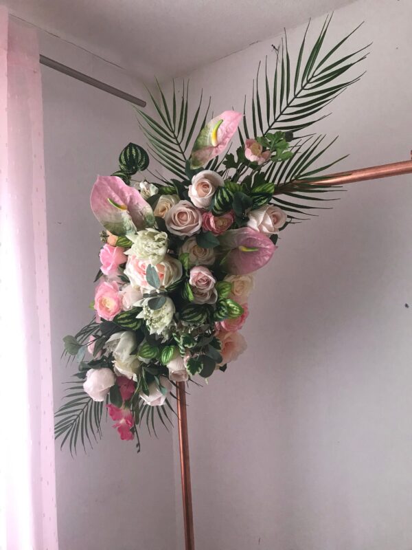 Tropical Flower Wedding Arch Swag - Image 2