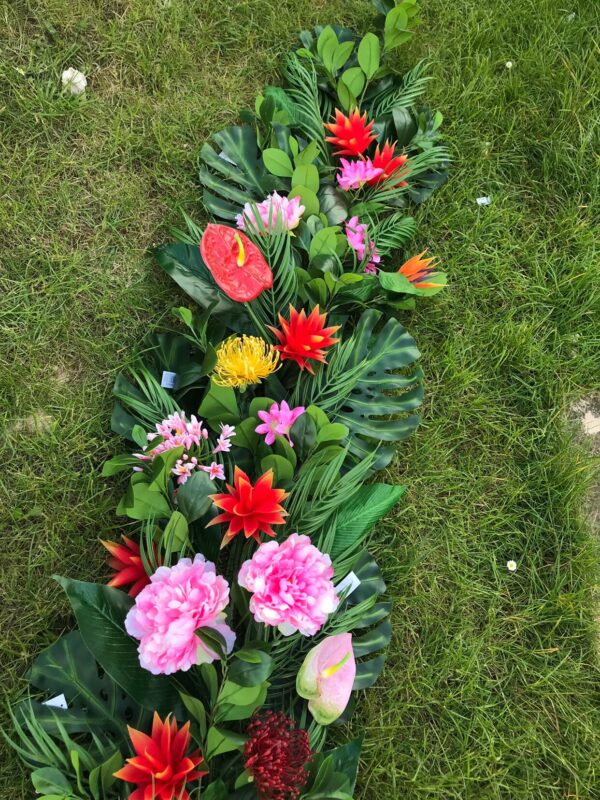 Artificial Tropical Flower Garland - Image 2