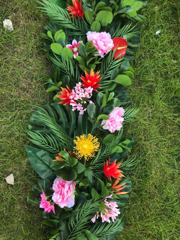 Artificial Tropical Flower Garland - Image 3