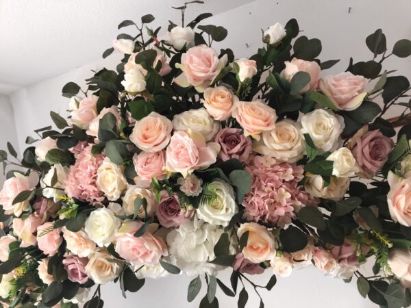 Blush Pink Wedding Arch Arrangement - Image 3