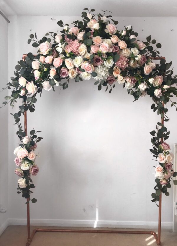 Blush Pink Wedding Arch Arrangement