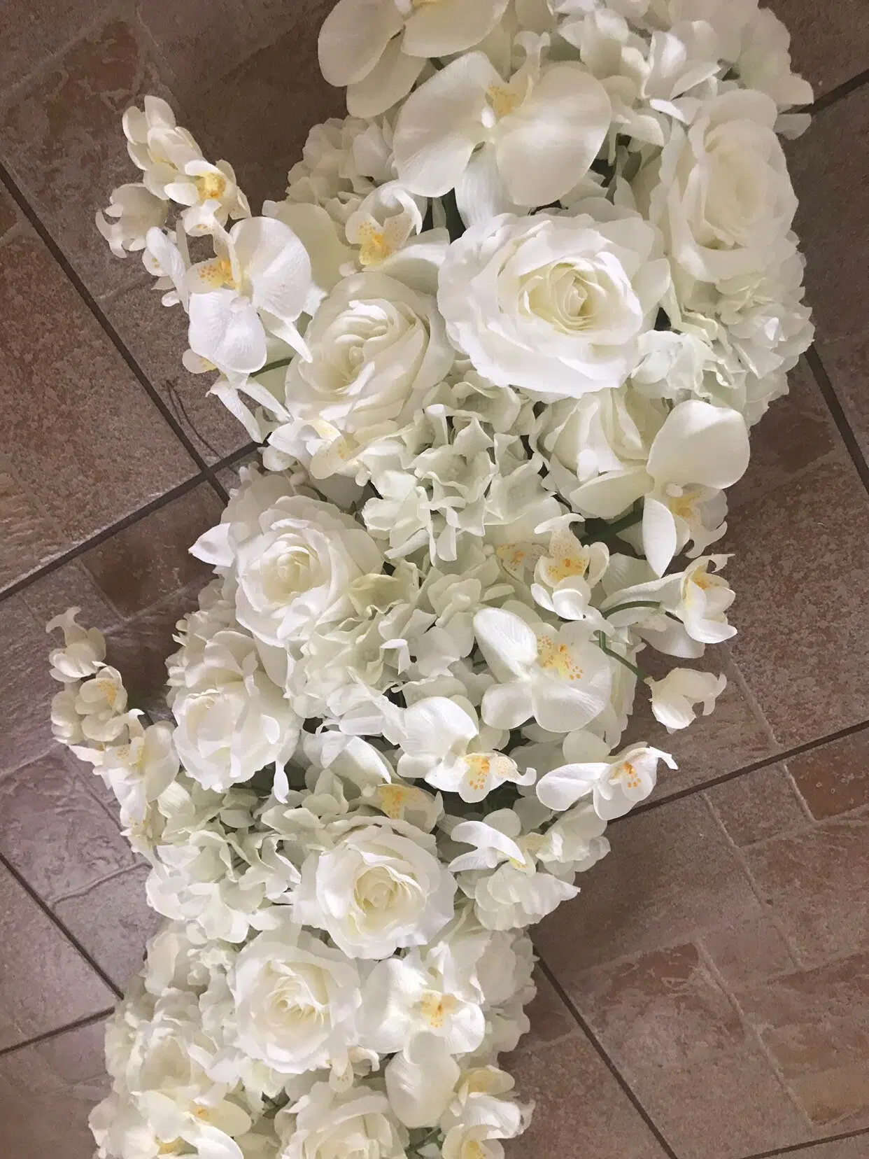 IVY CRUZ Flower Walls, Floral Arrangements | Commercial and Functions Orchids Artificial Wedding Flower Garland - Image 3