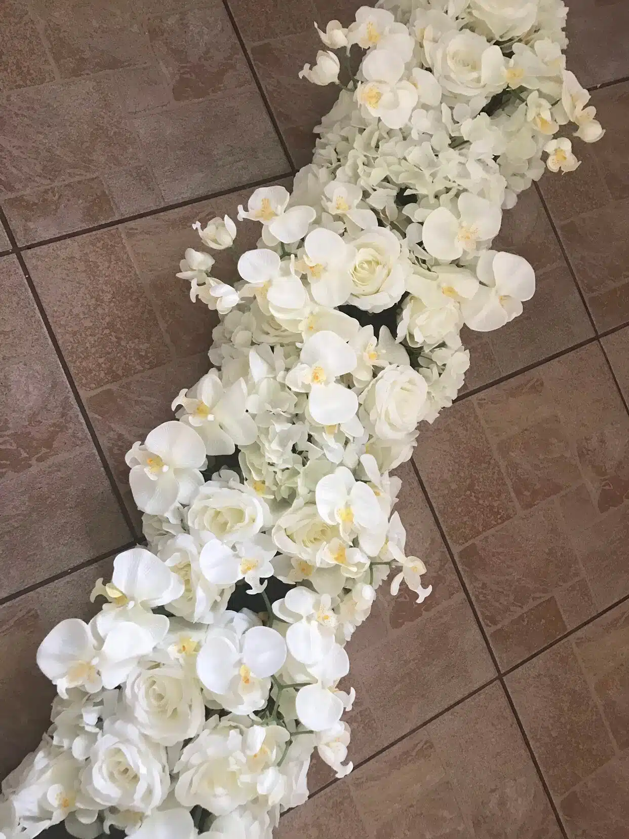 IVY CRUZ Flower Walls, Floral Arrangements | Commercial and Functions Orchids Artificial Wedding Flower Garland - Image 5