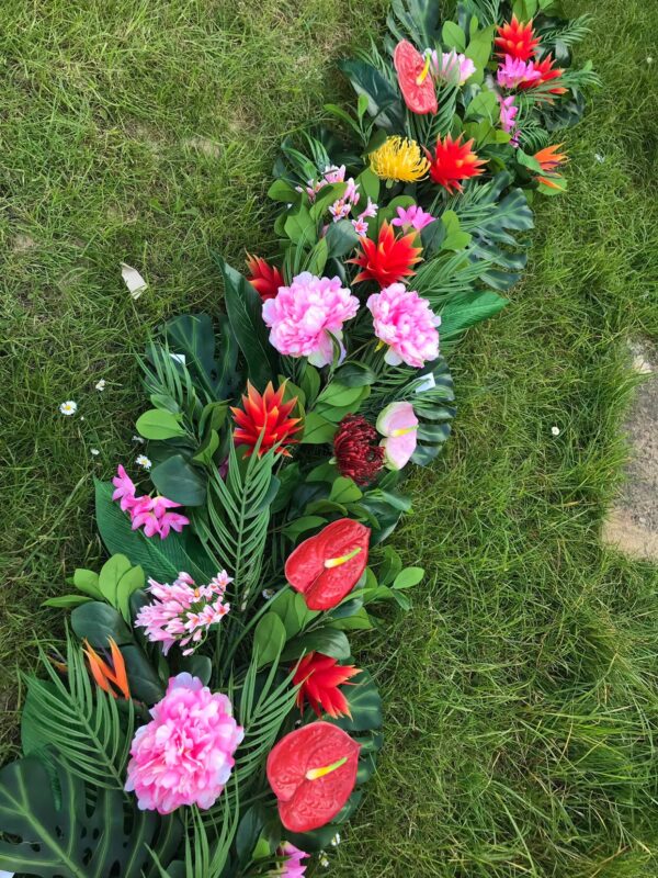 Artificial Tropical Flower Garland - Image 4