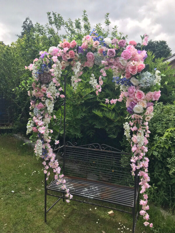 Pastel Pink and Lilac Flower Garland - Artificial Garland