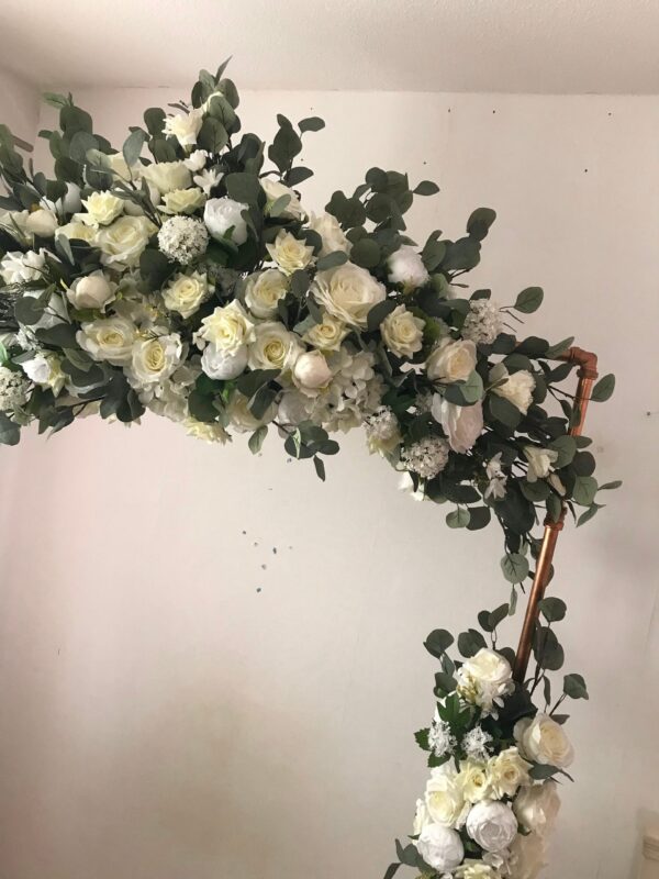 Eucalyptus & Rose Arch Flower Arrangement - Image 3