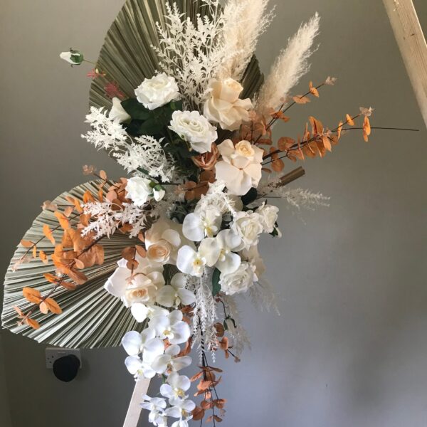 Pampas & Palm Wedding Flower Swag Set - Image 3