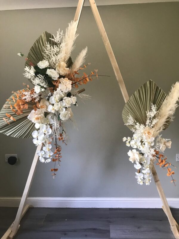 Pampas & Palm Wedding Flower Swag Set - Image 6