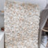 Cream Blush White Wedding Flower Wall - 1x1 m