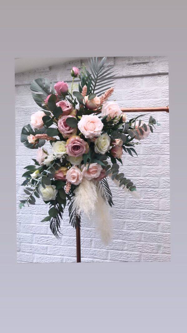 Boho Pink Pampas Flower Set - Arch Arrangement