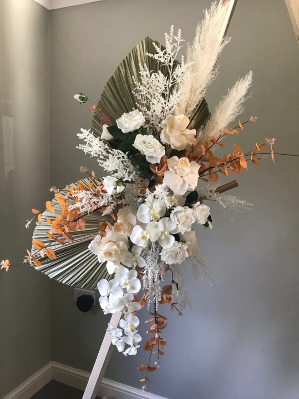 Pampas & Palm Wedding Flower Swag Set - Image 5