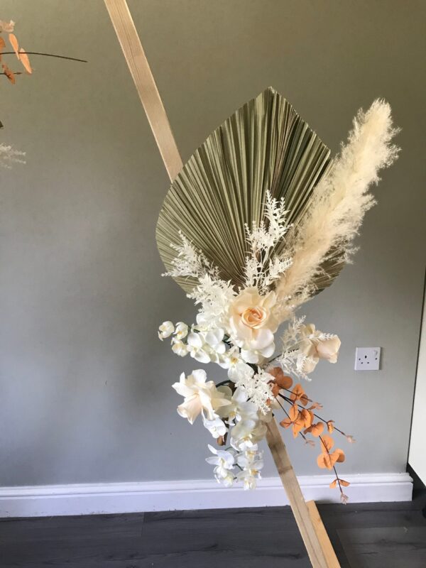 Pampas & Palm Wedding Flower Swag Set - Image 7