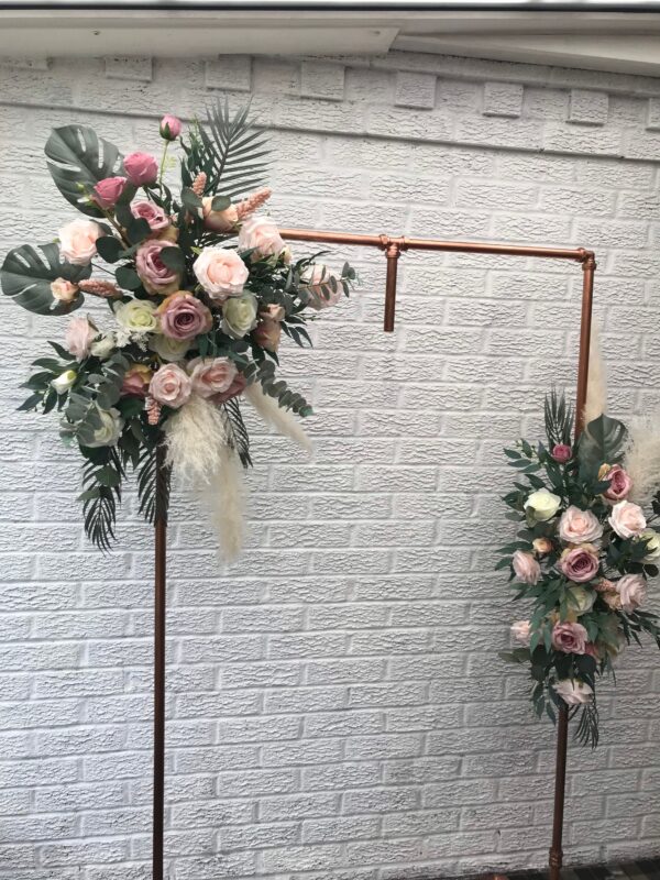 Boho Pink Pampas Flower Set - Arch Arrangement - Image 2