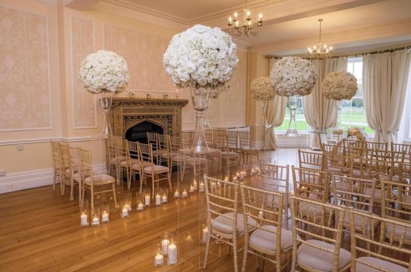 Glam Ivory Flower Centrepieces - Wedding Centrepieces - Image 3