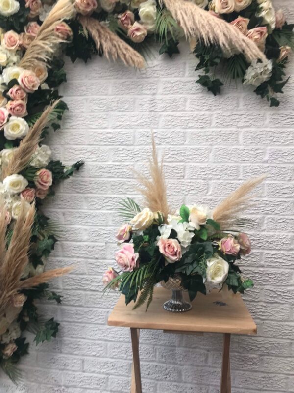 Pampas Blush Wedding Flower Garland - Image 2