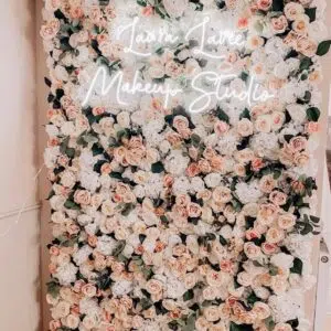 Peach Blush Flower Wall