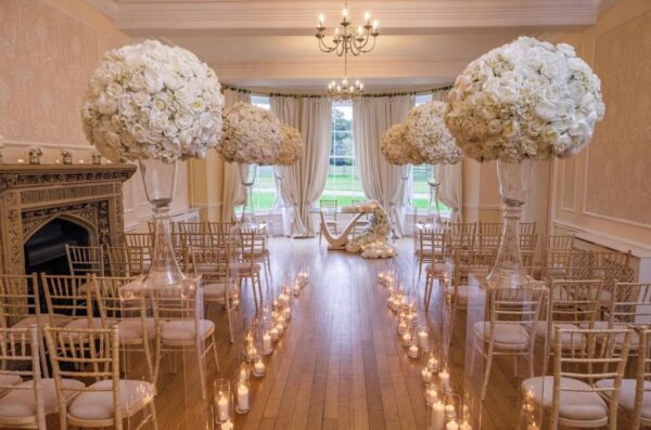 Glam Ivory Flower Centrepieces - Wedding Centrepieces - Image 6