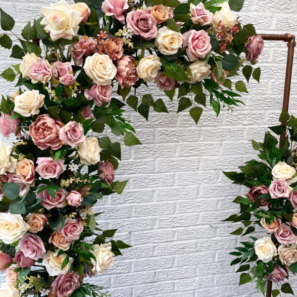 Vintage Flower Arch Dusty Pink Garland - Image 3