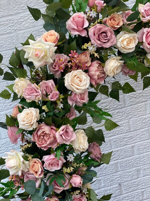 Vintage Flower Arch Dusty Pink Garland - Image 5