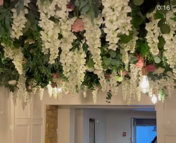 Wisteria Flower Ceiling - Restaurant Ceiling Decor