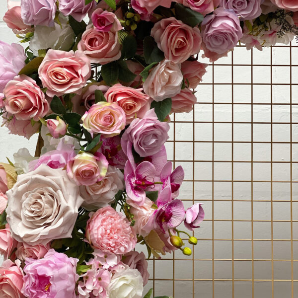 Pink and Nude Wedding Flower Garland - Image 3