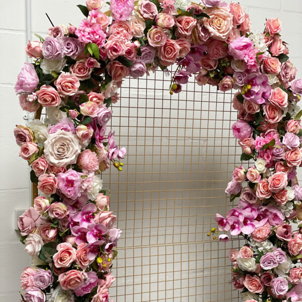 Pink and Nude Wedding Flower Garland