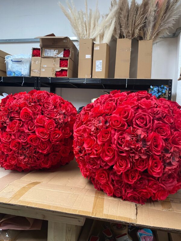 GLAM Red Roses Valentines Flower Centrepiece - Image 4