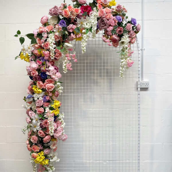 Bright Coloured Wisteria Roses Flower Garland