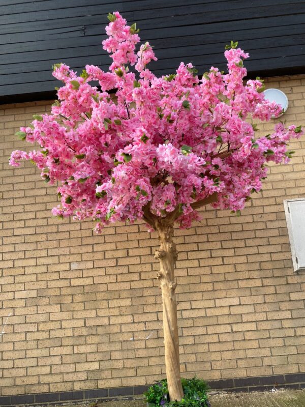 Faux Pink Cherry Blossom Tree - Image 2