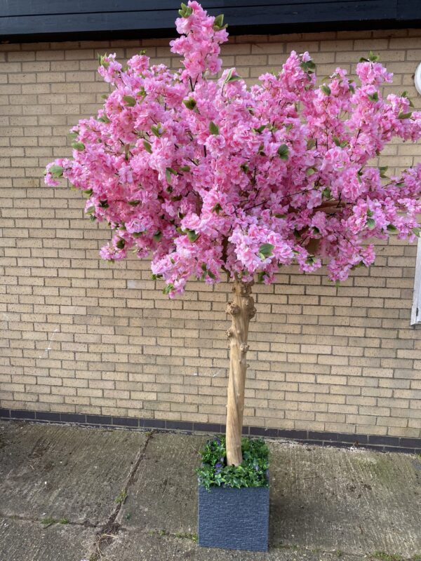 Faux Pink Cherry Blossom Tree - Image 4