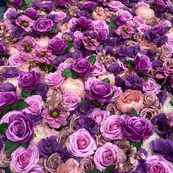 PURPLE Flower Wall - Wedding Backdrop