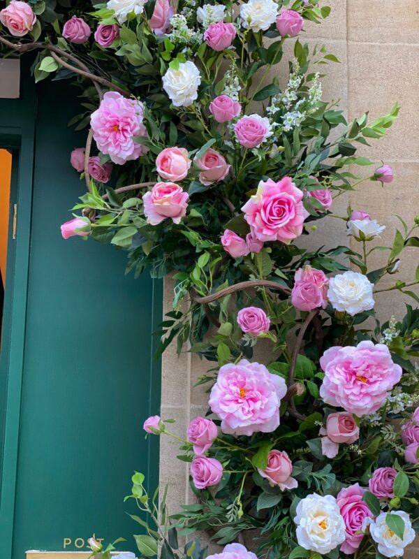 LUXE Pink Roses and Peonies Garland Shop Front - Image 6