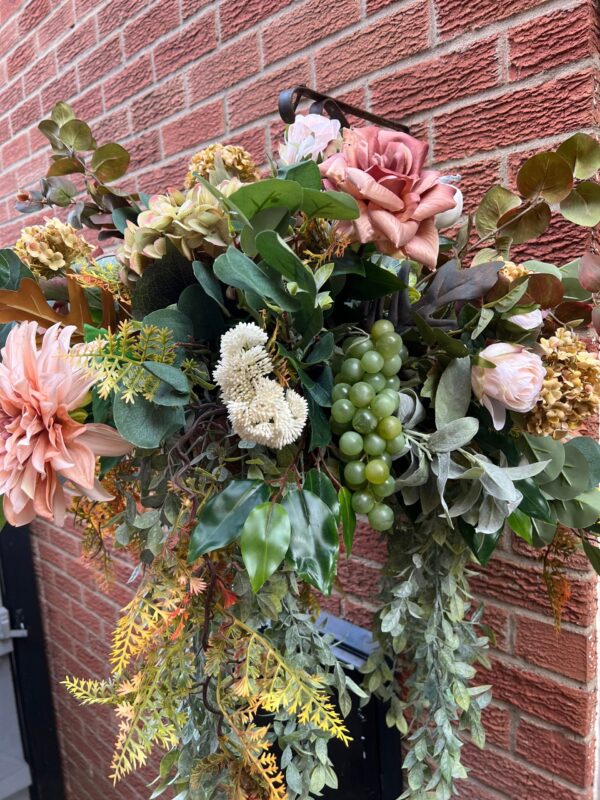 Outdoor Fall Flower Hanging Basket - Image 3