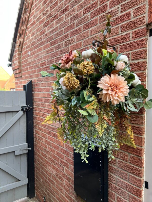 Outdoor Fall Flower Hanging Basket