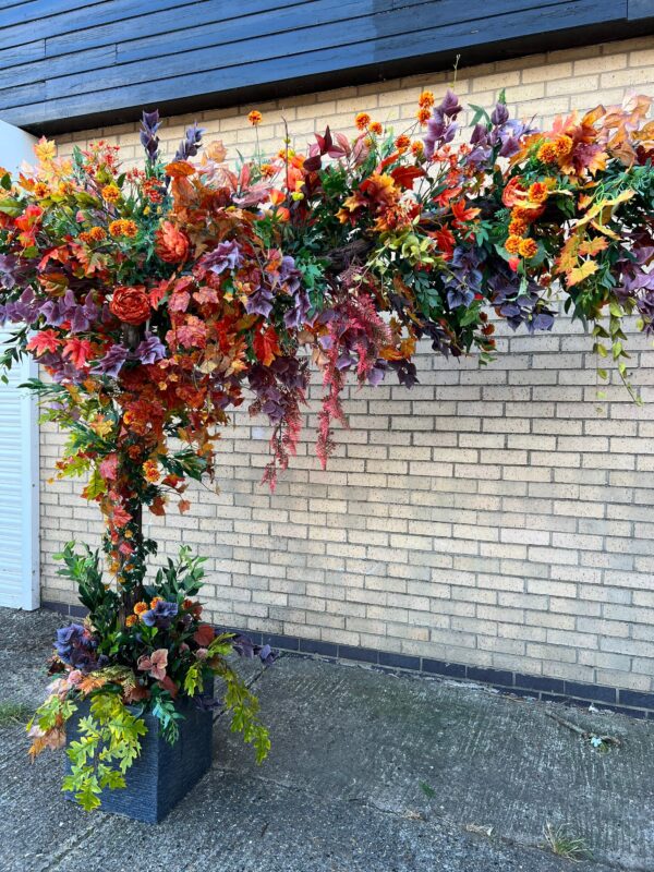 SHOP FRONT,  Fall Shop Flower Display Tree