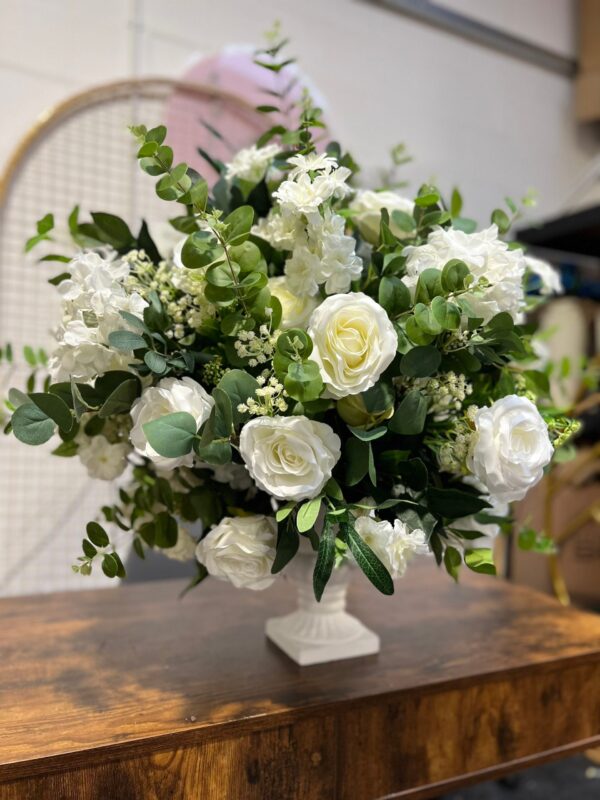 Classic Flower Urn Arrangement Wedding Centrepiece