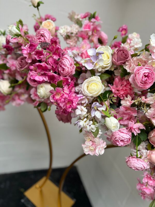 Pink Wedding Flower Centrepiece - Image 8