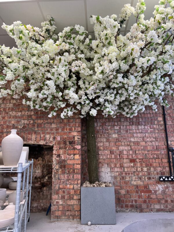 White Restaurant Cherry Blossom Tree - Image 4