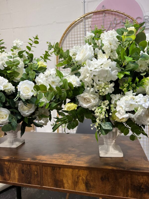 Classic Flower Urn Arrangement Wedding Centrepiece - Image 5