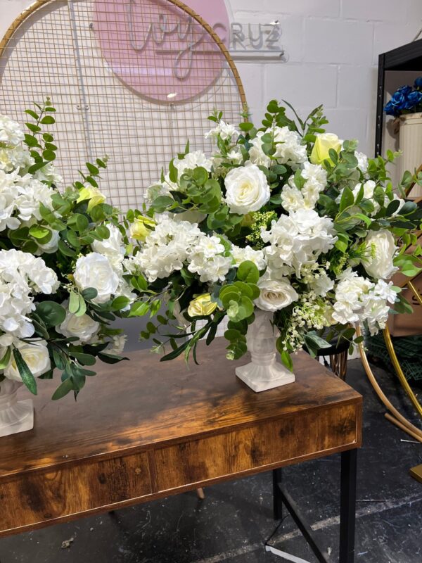 Classic Flower Urn Arrangement Wedding Centrepiece - Image 3