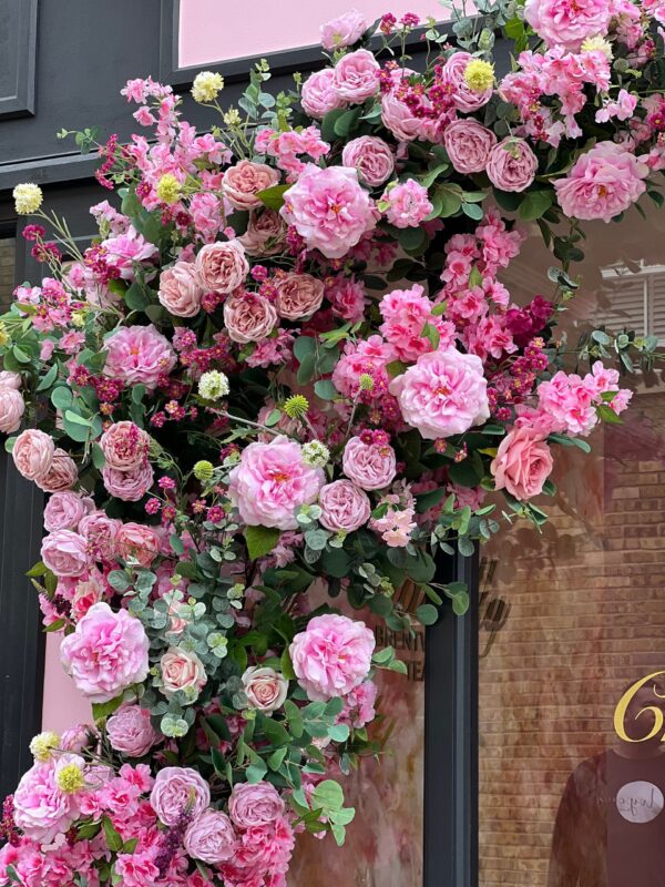 LUXE Pink Shop Flower Garland - Image 2