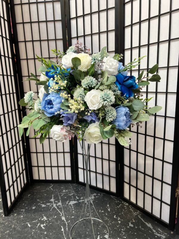 Navy White Wedding Centrepiece - Image 6