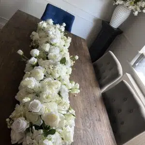 Bridal Rose Flower Garland - Table Runner