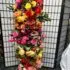 Vibrant Red and Yellow Flower Garland - 5 Feet